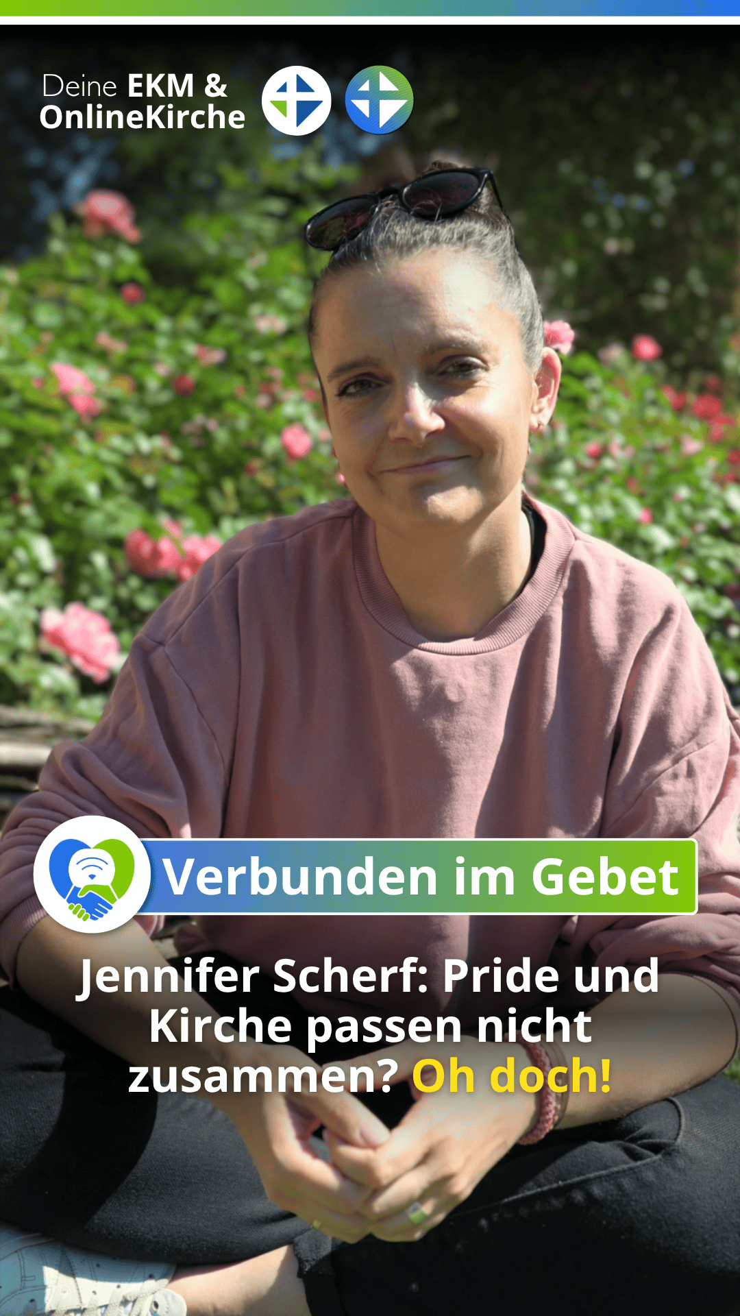 Foto: Verbunden im Gebet: Pride und Kirche passen nicht zusammen? von Jenni - Aktion